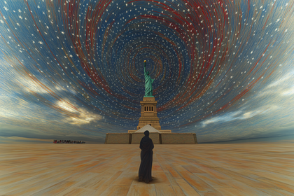 Liberty And Celestial Swirl