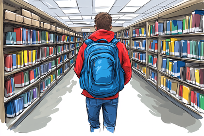 Library Aisle Walker