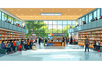 Library Study Scene