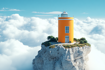 Lighthouse Above the Clouds