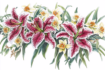 Lilies and Daffodils
