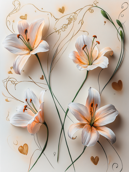 Lilies in Bloom