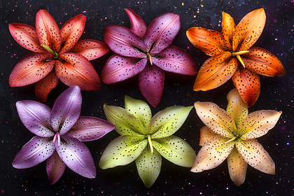 Lilies in Cosmic Bloom