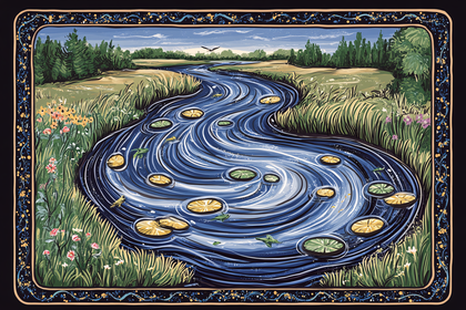Lily Pad River Landscape