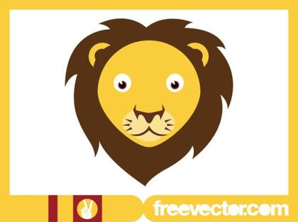 Lion Head Design Free Vector