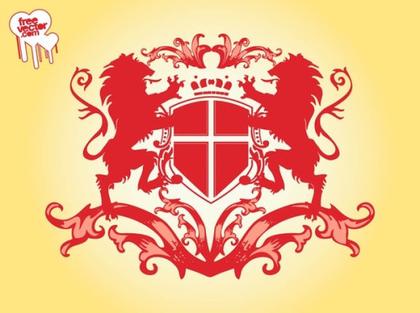 Lions Blazon Free Vector