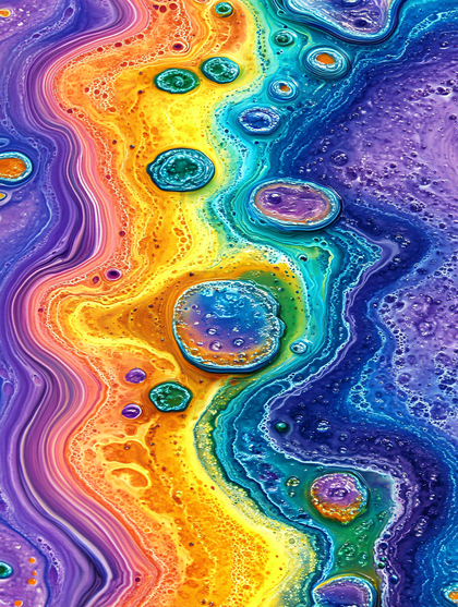 Liquid Rainbow Swirls