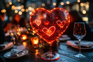 Lit Heart Decoration