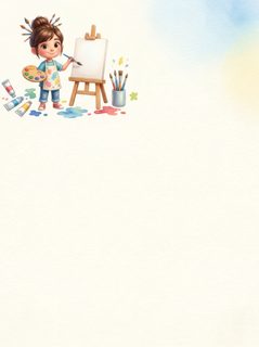 young artist girl