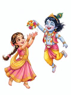 krishna and radha