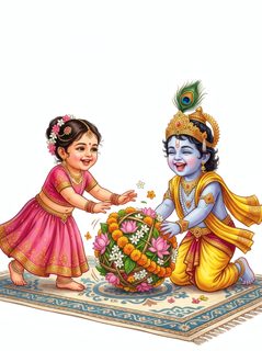 krishna radha floral