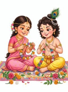 radha krishna children