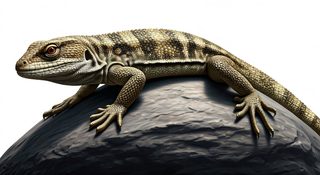 lizard on rock
