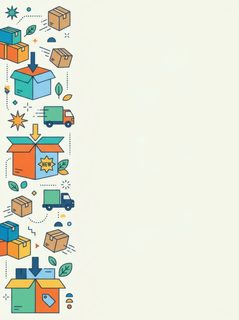 logistics delivery border template