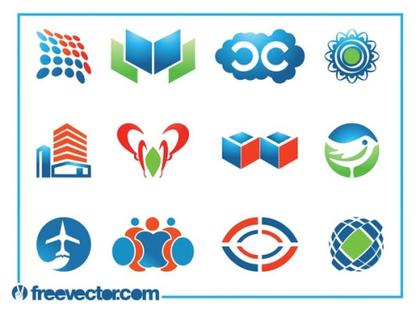 Logo Templates Set Free Vector