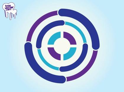 Logo With Circles Free Vector