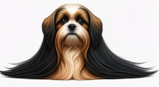 long-haired shih-tzu