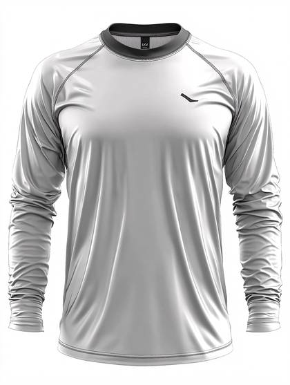 Long Sleeve Raglan Technical Shirt Mockup