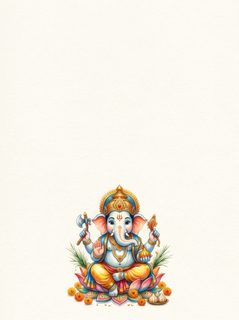 ganesha lotus illustration