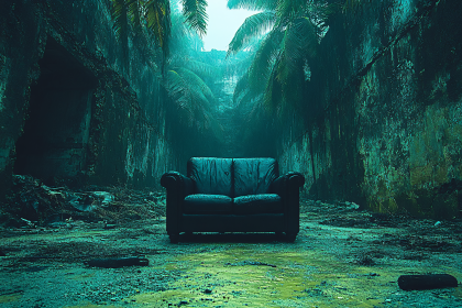Lost Couch in Verdant Decay