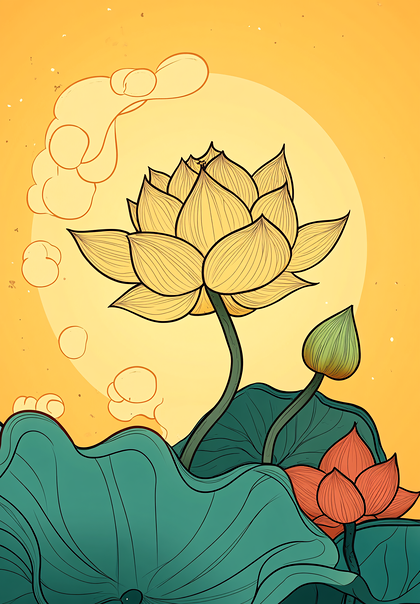 Lotus Bloom Background