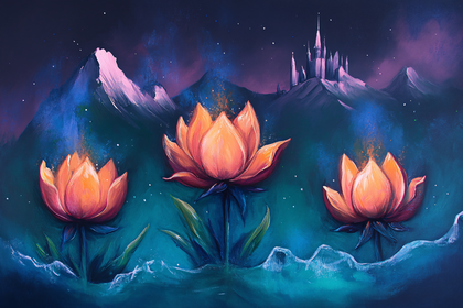 Lotus Fantasy Landscape