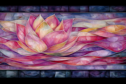 Lotus Flower Watercolor Layers