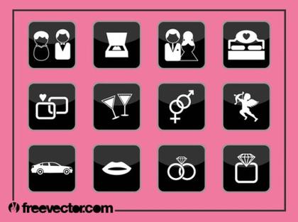 Love Icons Free Vector