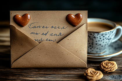 Love Letter with Coffee and Cookies