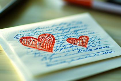 Love Letter with Hearts