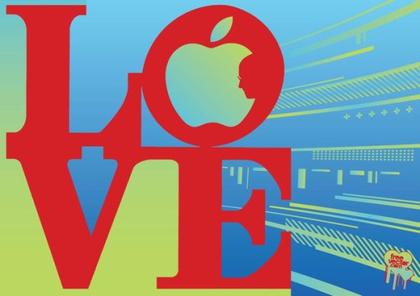 Love Steve Jobs Free Vector