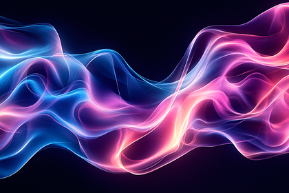 Luminous Abstract Waves