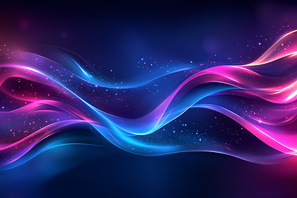 Luminous Abstract Waves