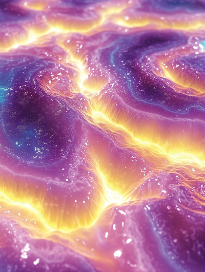 Luminous Abstract Waves