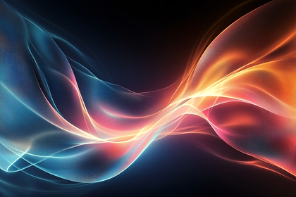 Luminous Flowing Lines Abstract