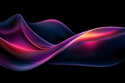 Luminous Flowing Ribbons