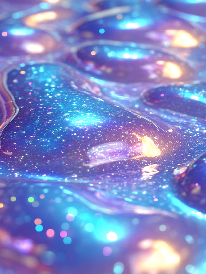 Luminous Galaxy Gel Surface