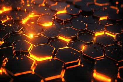 Luminous Hexagon Grid