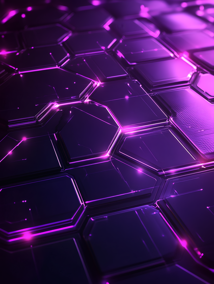 Luminous Hexagon Grid