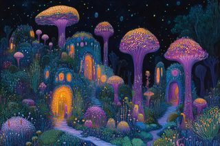 Luminous Mushroom Homes