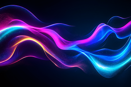 Luminous Wavy Lines