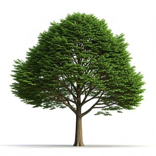 lush deciduous tree