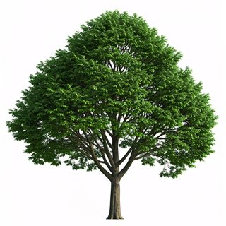isolated deciduous tree