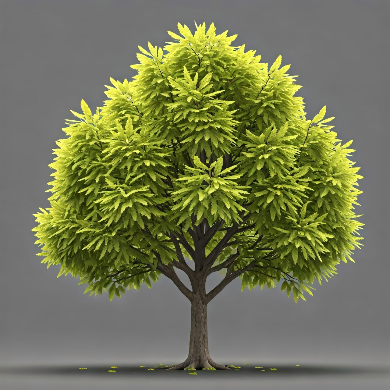 isolated green tree