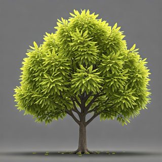 isolated green tree