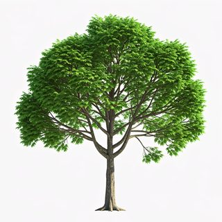 isolated green tree
