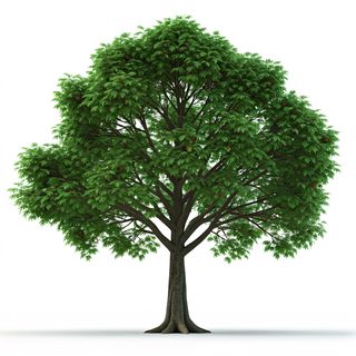 isolated green tree