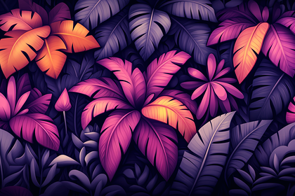 Lush Tropical Foliage
