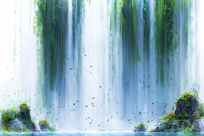 Lush Waterfall Landscape
