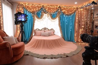 Luxurious Bedroom Setup for Photoshoot